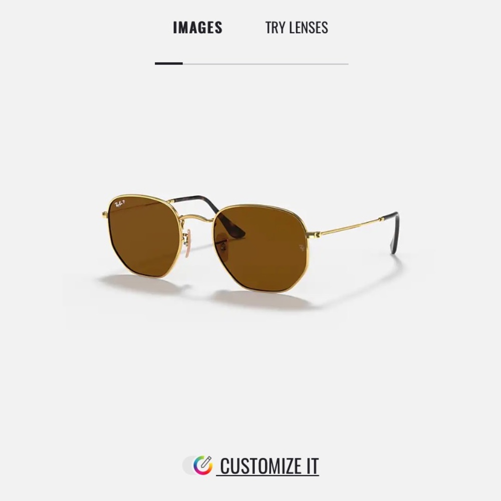 Ray Ban Hexagonal flat lenses polarized